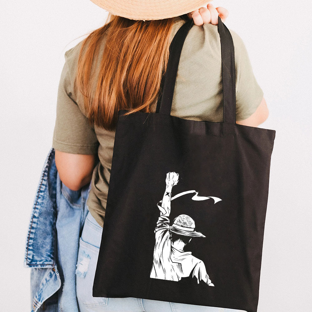 Casual Luffy Printed Canvas Shoulder Bag