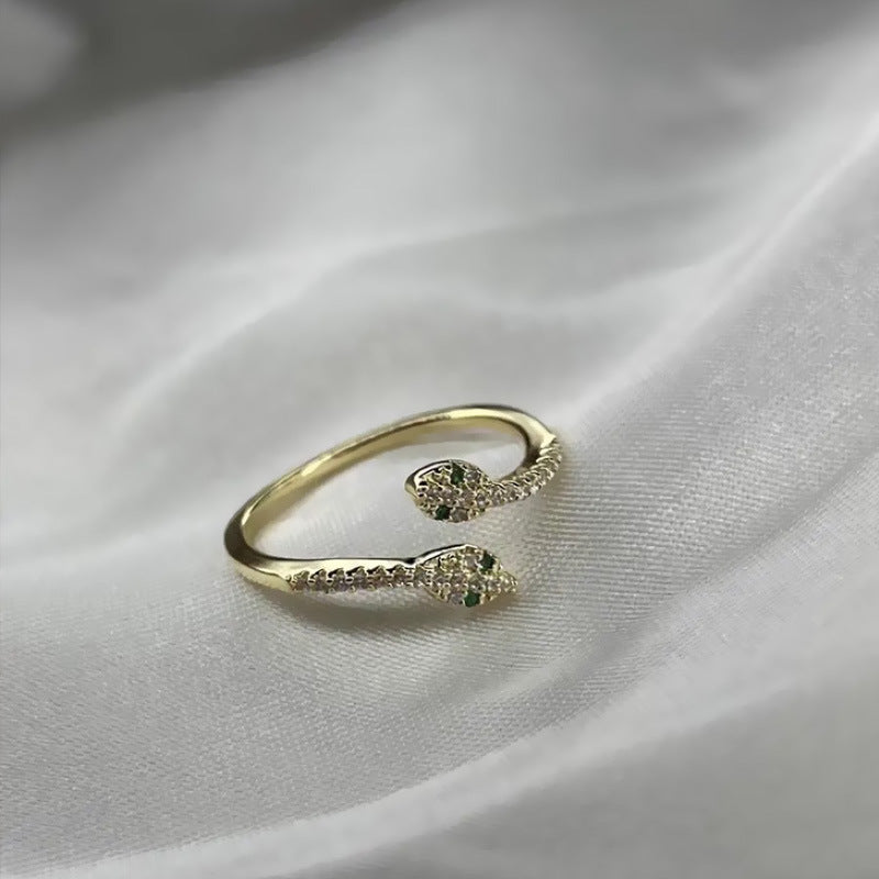 Women's Luxury Double Serpentine Ring