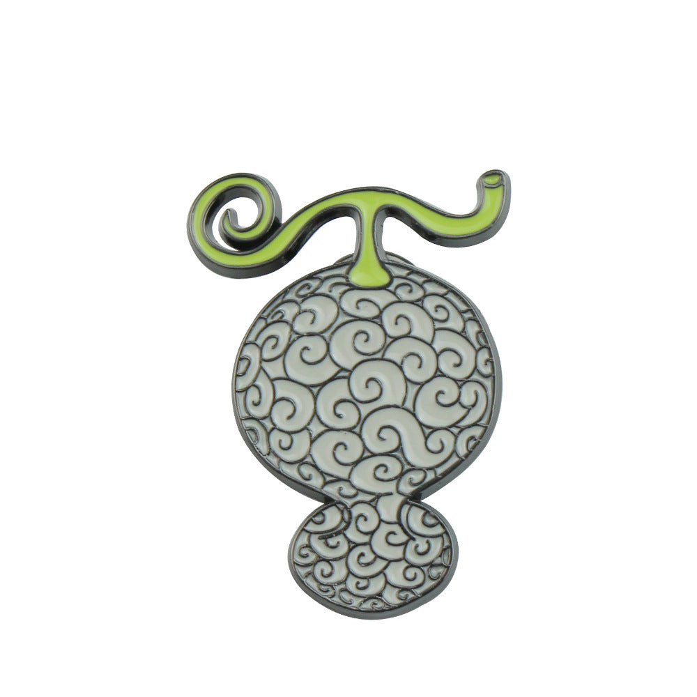 Lovely Devil Fruit Badge Brooch