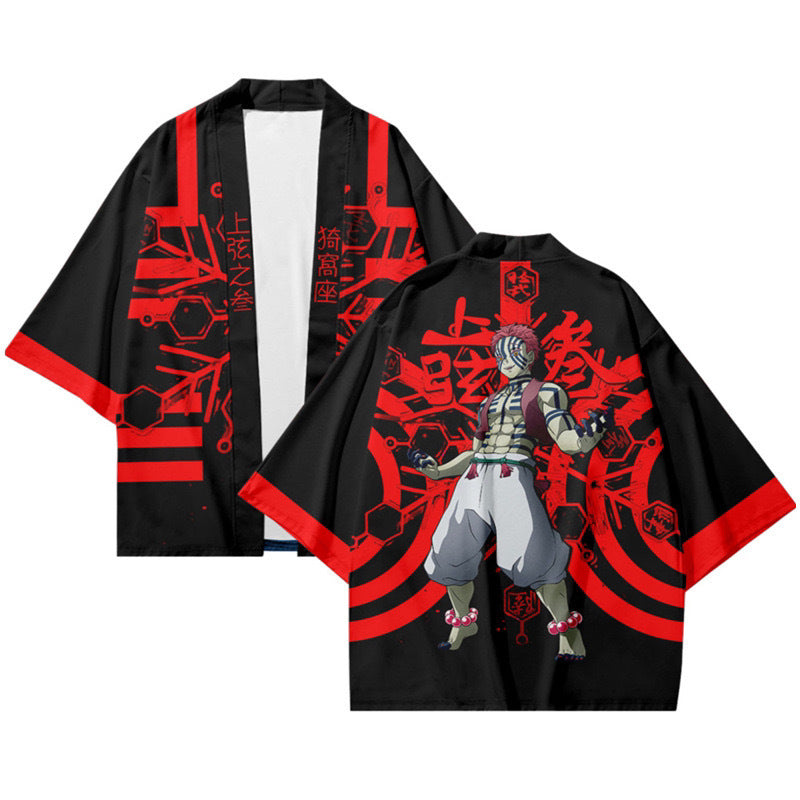 Casual Anime Digital Print Cosplay Kimono Cape