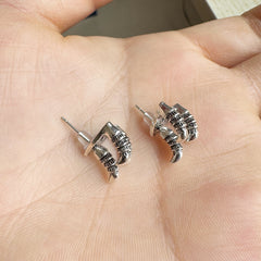 Gothic Hand Bone Halloween Earrings