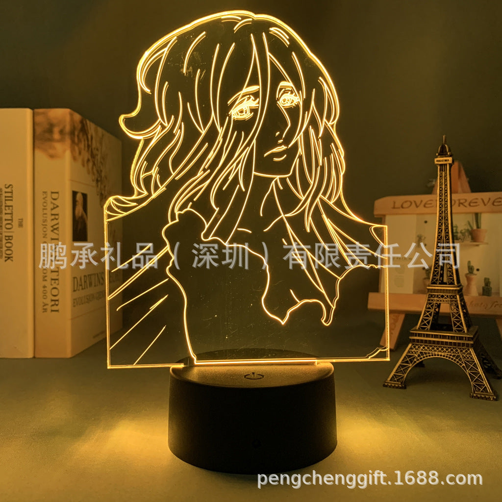Colorful Anime Acrylic 3d Night Light