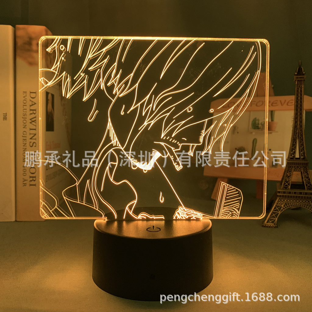 Colorful Luffy 3D Night Light