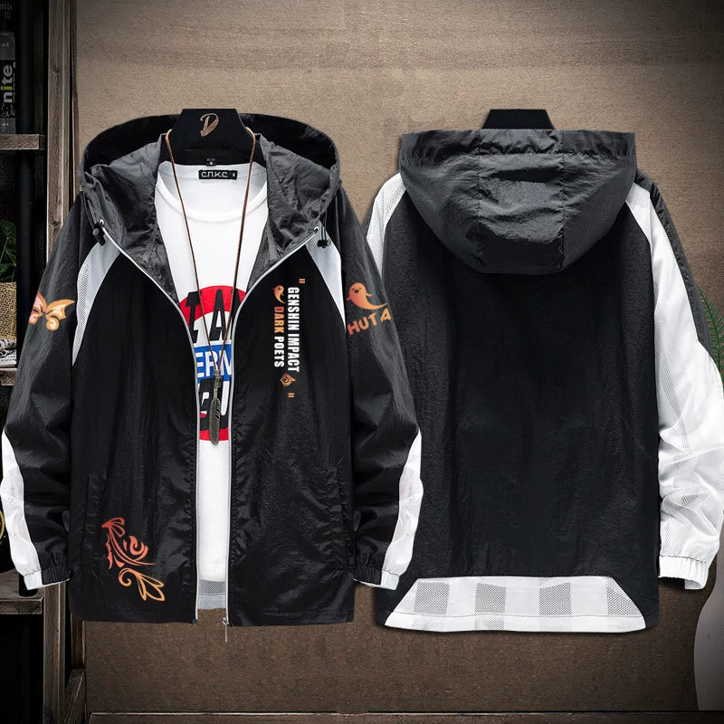 Trendy Game Sunscreen Thin Zipper Jacket