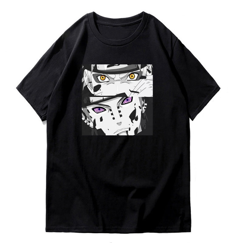 Unisex Anime Pattern Casual Short-sleeved T-shirt