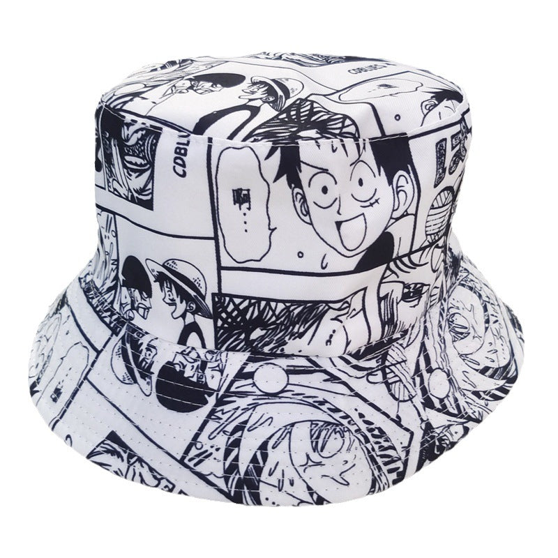 Casual Anime Printed Bucket Hat