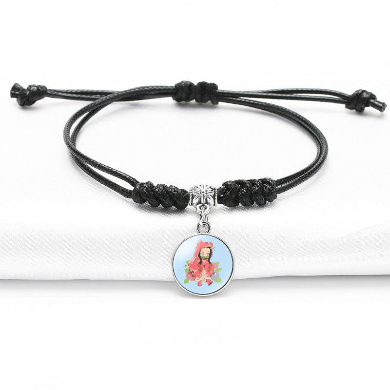 Chic Anime Gem Black Bracelet