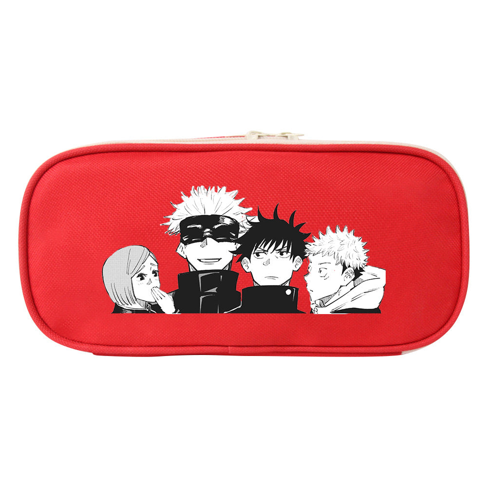 Trendy Anime Stationery Zipper Pencil Case