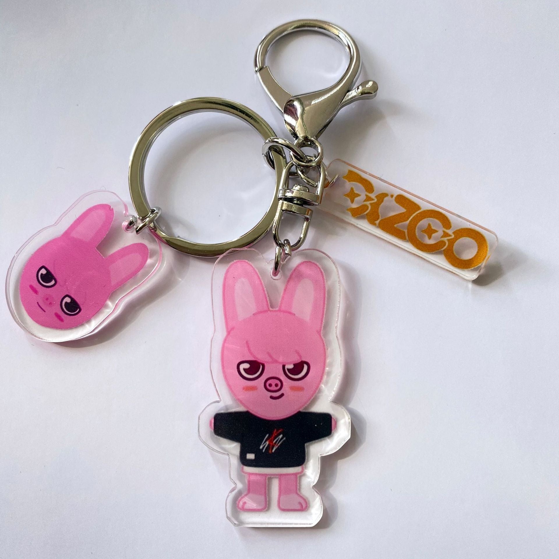 Kpop Cartoon Acrylic Double-sided Keychain