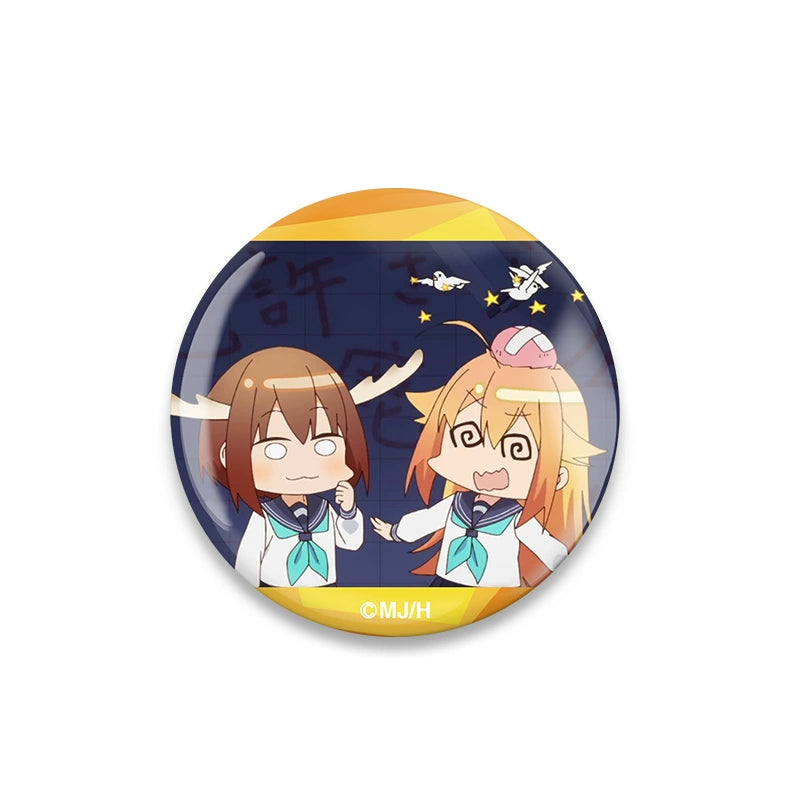 Funny Anime Emoji Badge