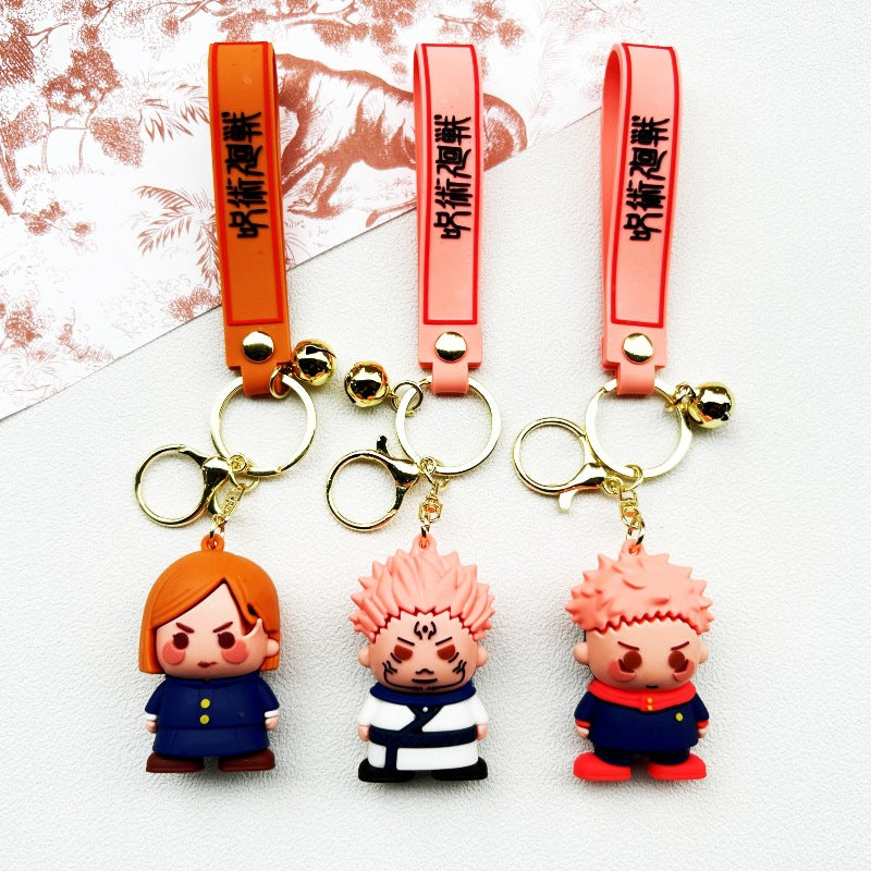 Cute Anime Soft Rubber Keychain Pendant