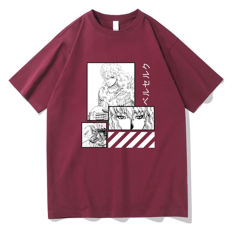 Unisex Anime Loose Short Sleeve T-shirt