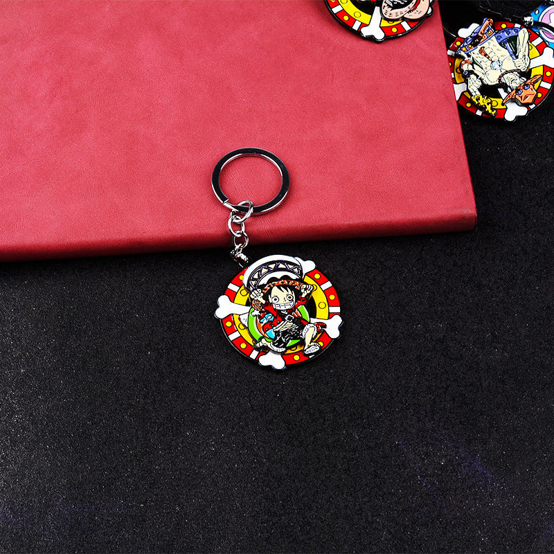 Luffy Rotatable Keychain Pendant