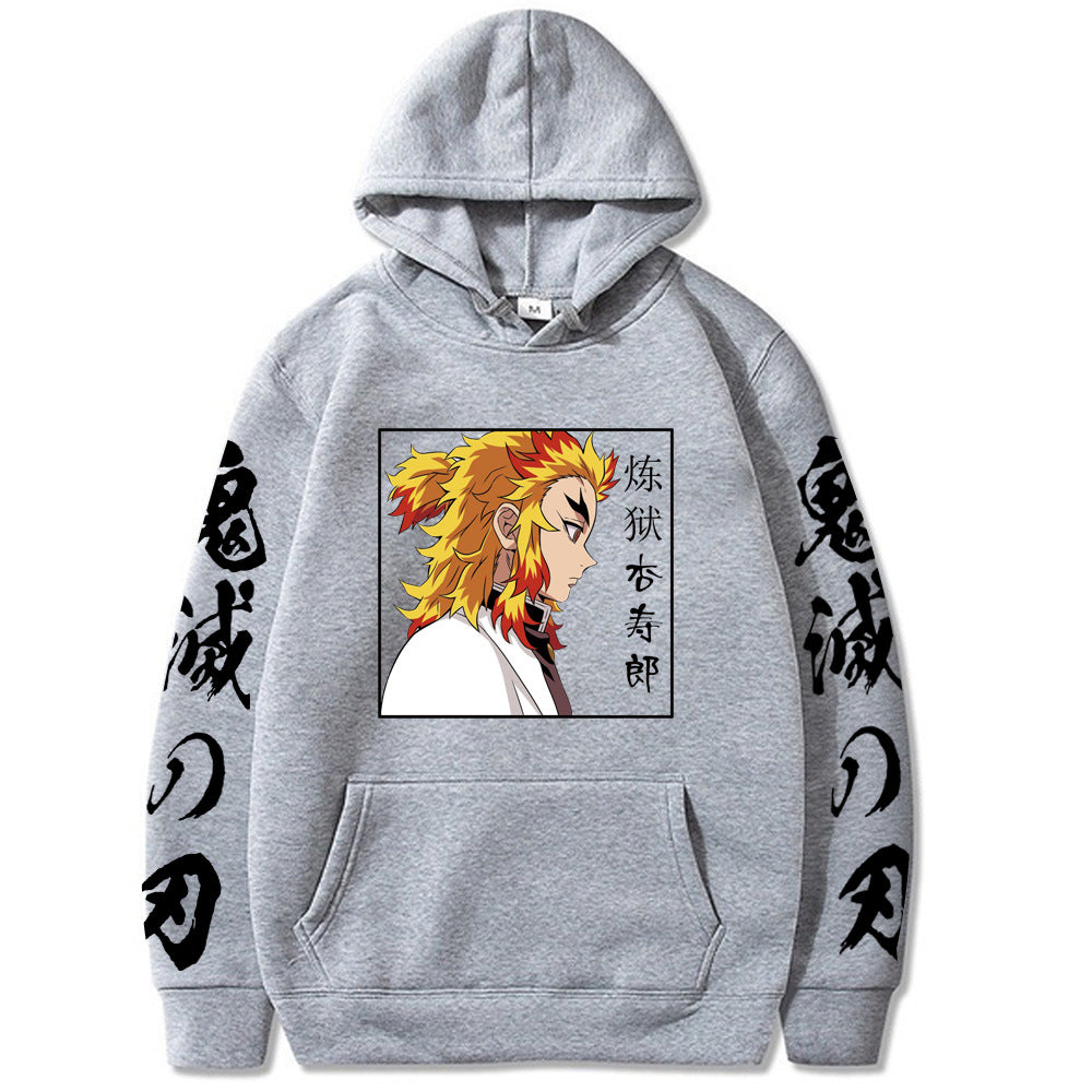 Unisex Anime Graphic Print Loose Hoodie