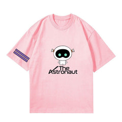 Unisex Kpop The Astronaut Print Short Sleeve Tee