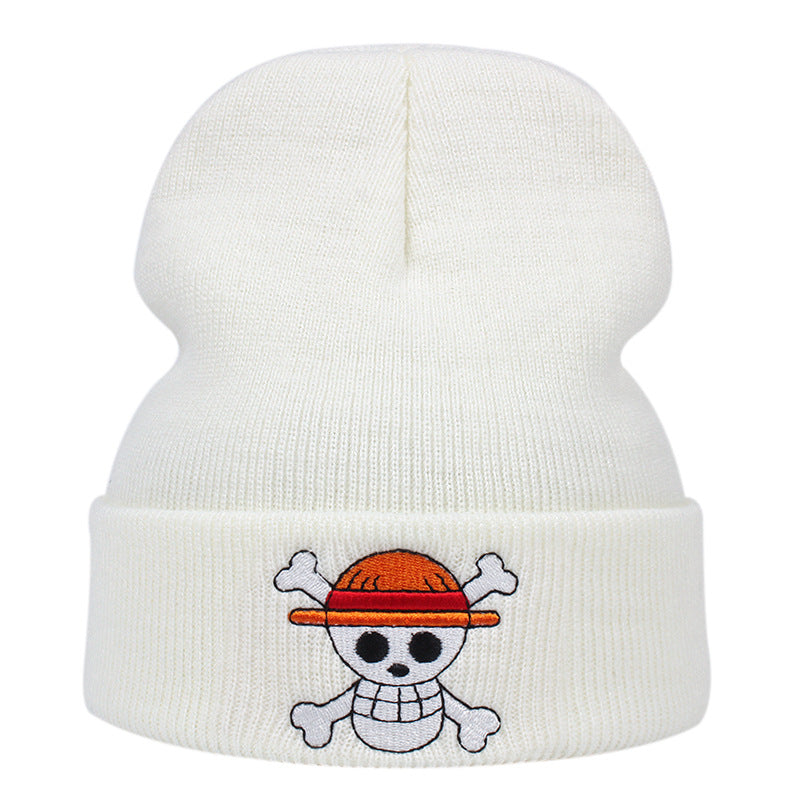 Trendy Anime Logo Embroidery Beanie