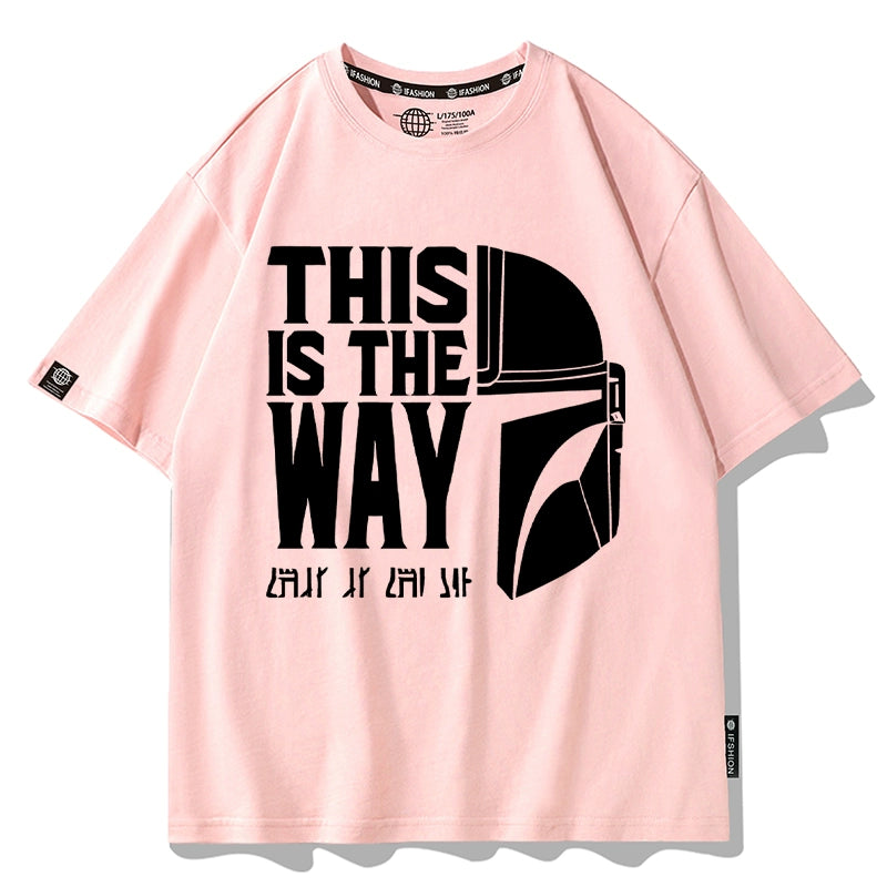 Men's Mandalorian Print Cartoon T-Shirt