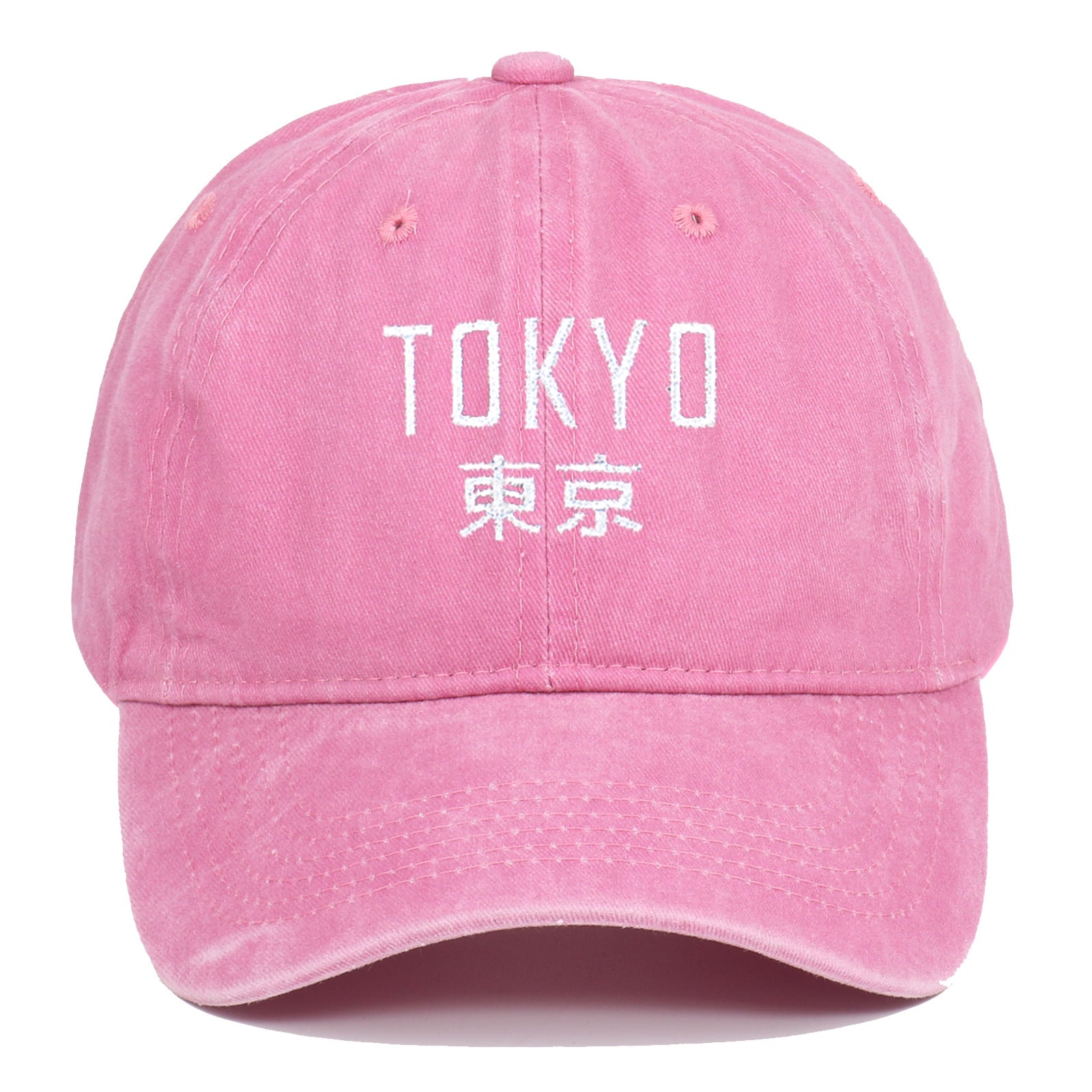 Retro Washed Tokyo Letter Baseball Cap