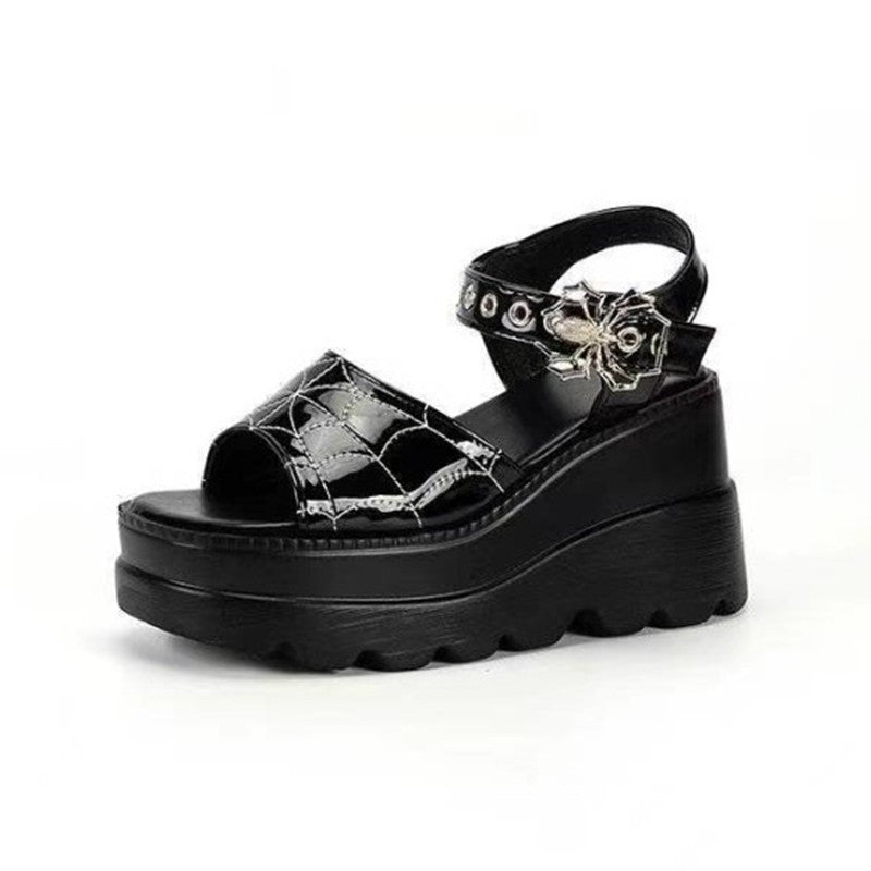 Black Widow Platform Sandals