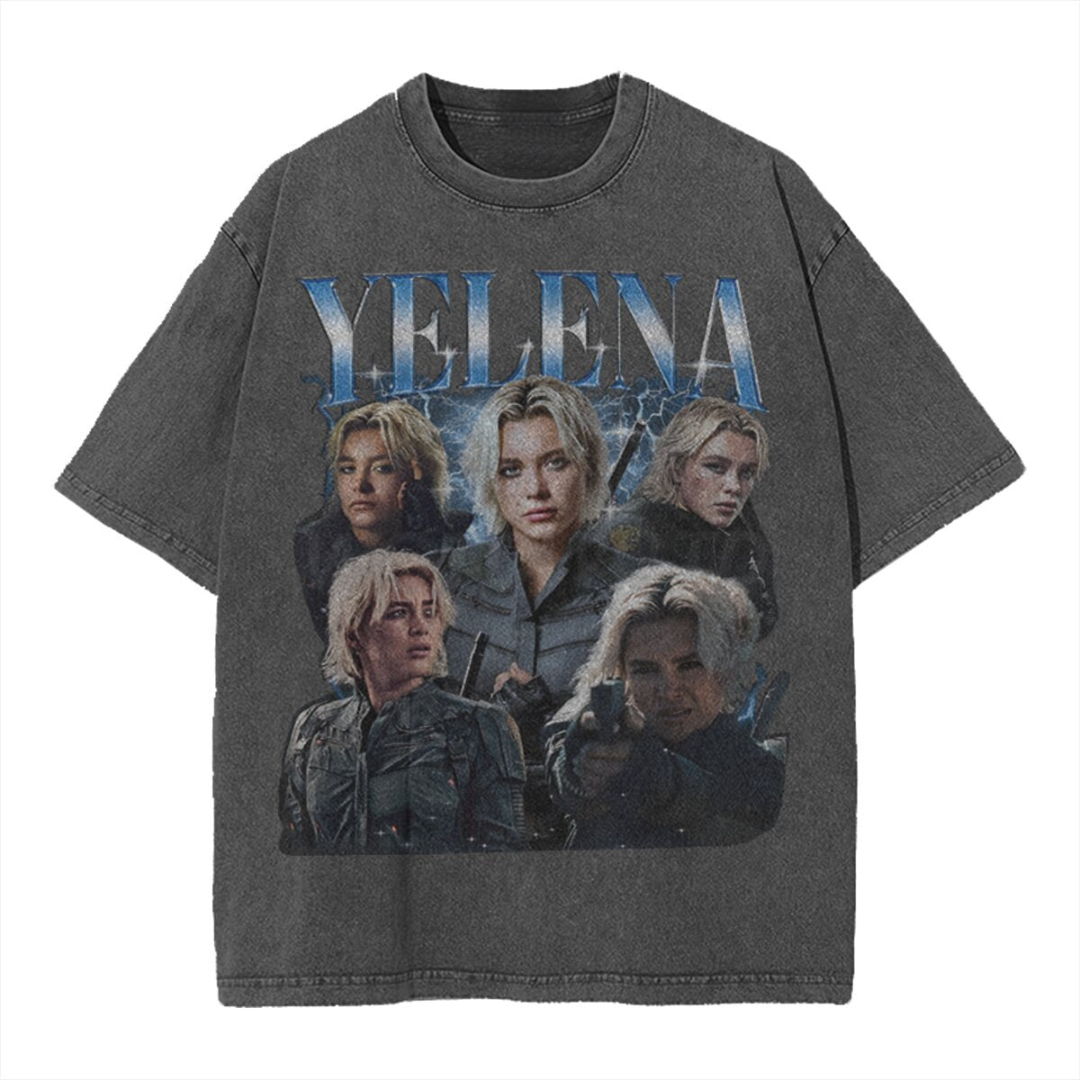 Unisex Retro Bucky Yelena Washed Loose Top