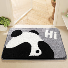 Panda-shaped Bathroom Absorbent Floor Mat