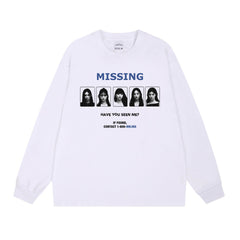 NJZ Missing Cotton Short-sleeved T-shirt Top
