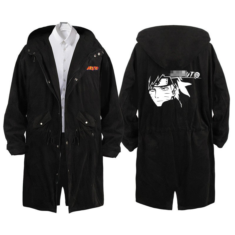 Unisex Itachi Anime Long Trench Jacket