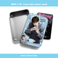 KPOP Photo Card 30PCS Storage Iron Box Set