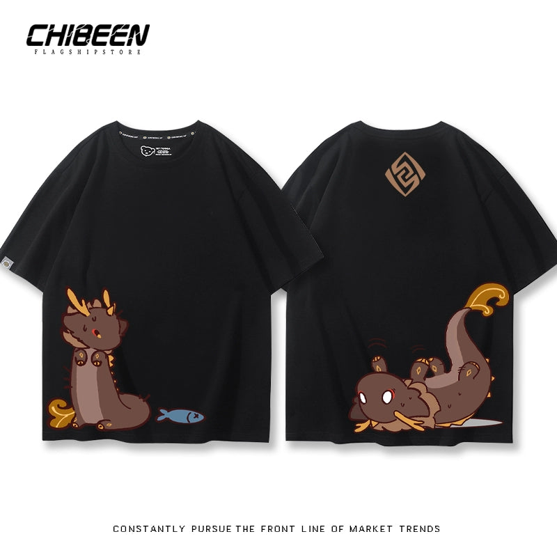 ZhongLi Game Print Short-sleeved T-shirt