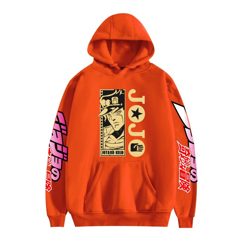 Unisex JOJO Anime Printed Pullover Hoodie