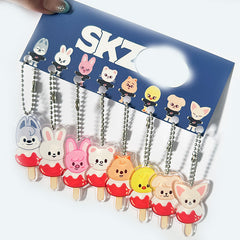 SKZ Cartoon Acrylic Keyring Set