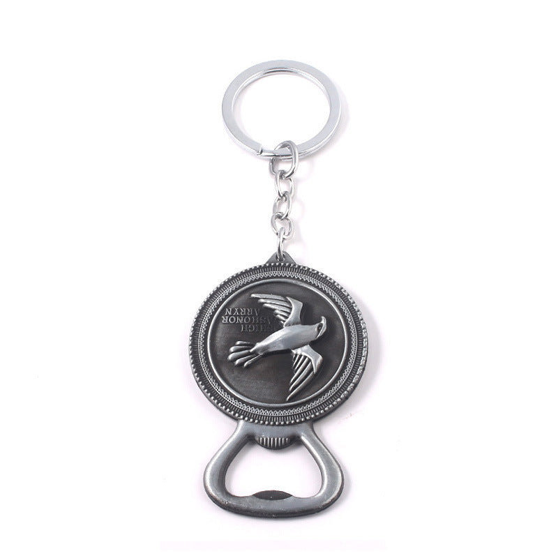 Dragon Wolf Bottle Opener Keychain Pendant