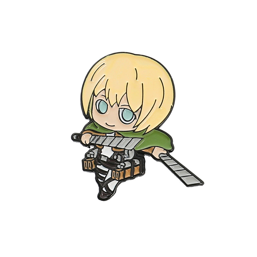 Anime Metal Brooch Badge