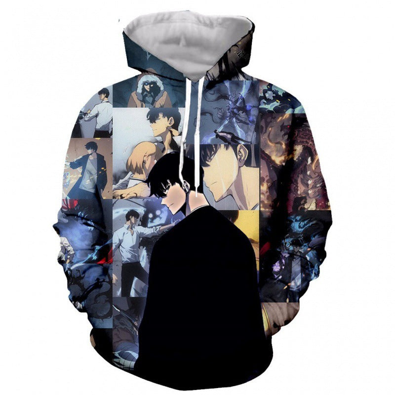 Men's Anime 3d Printed Loose Hoodie