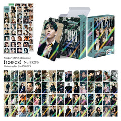 124PCS BANGTAN NORMAL Holographic Photocard Sticker
