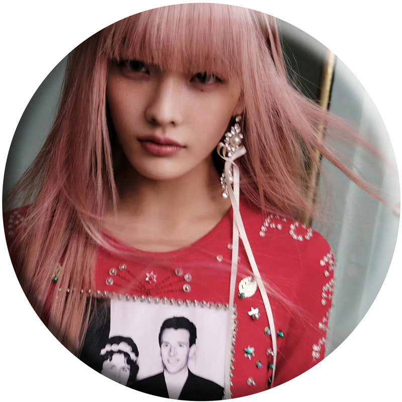 IROHA MOKA Magazine Badge Mirror Keychain Pendant