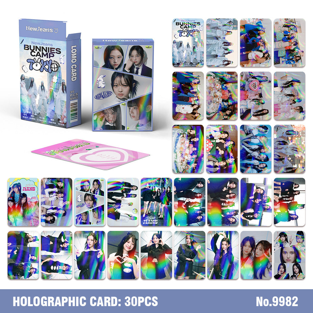 30PCS NJZ Holographic Photocards