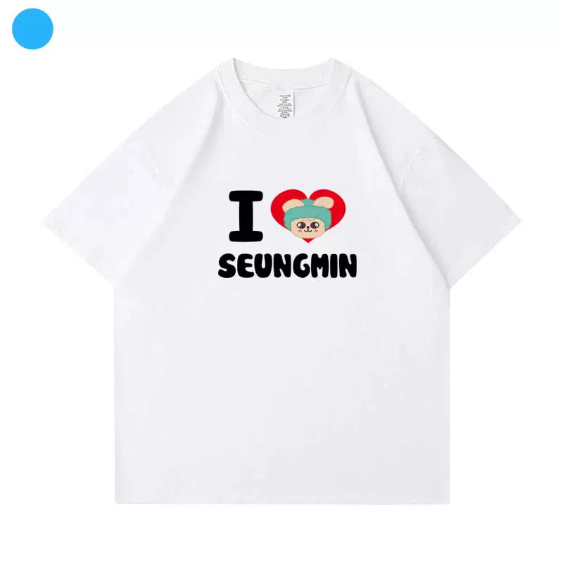 Kpop Letter Printed Short Sleeve T-Shirt