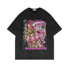 Vintage JOJO Graphic Washed Short-sleeved T-shirt