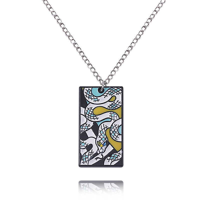 Chic Anime Tanjiro Metal Pendant Necklace