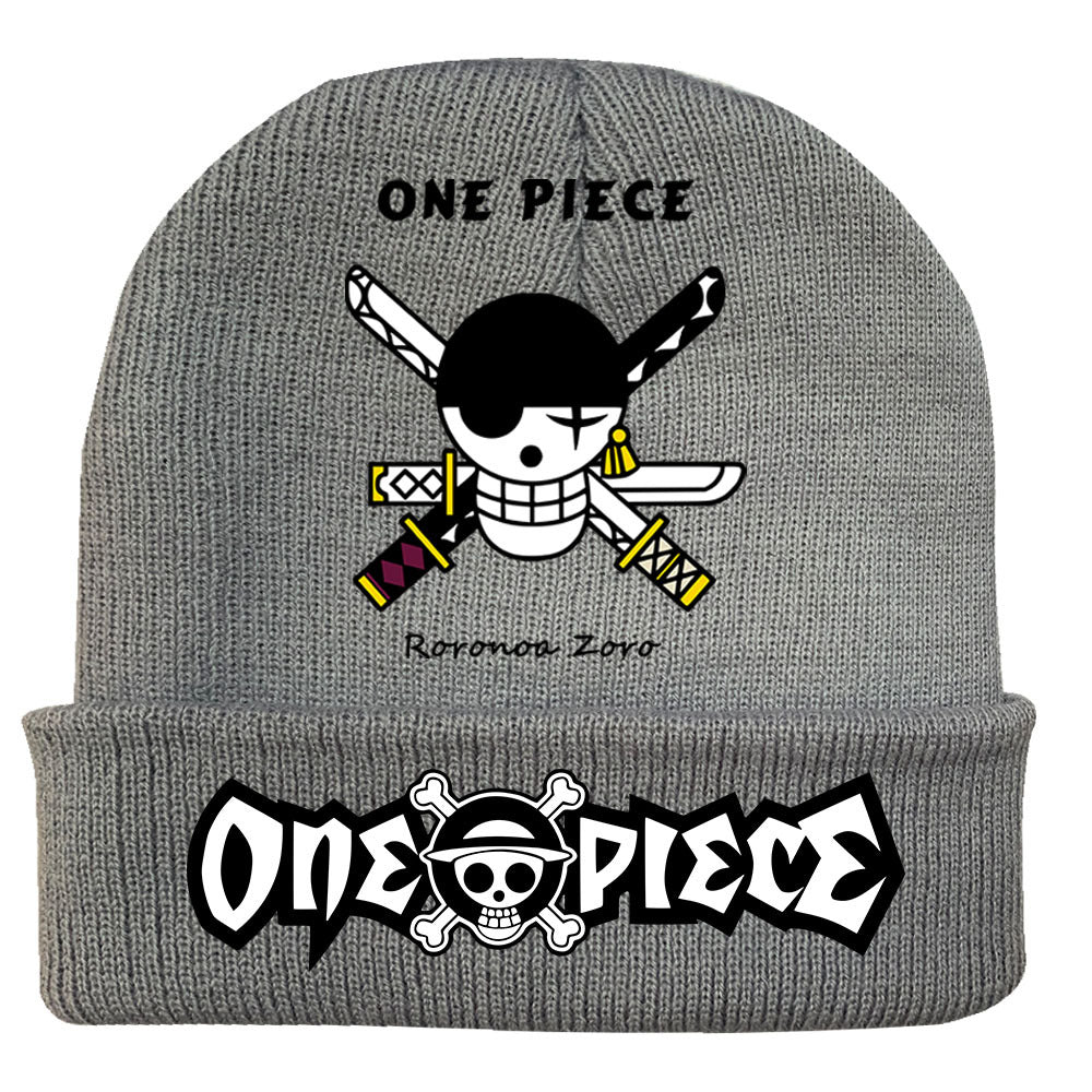 Trendy Luffy Print Knitted Hat