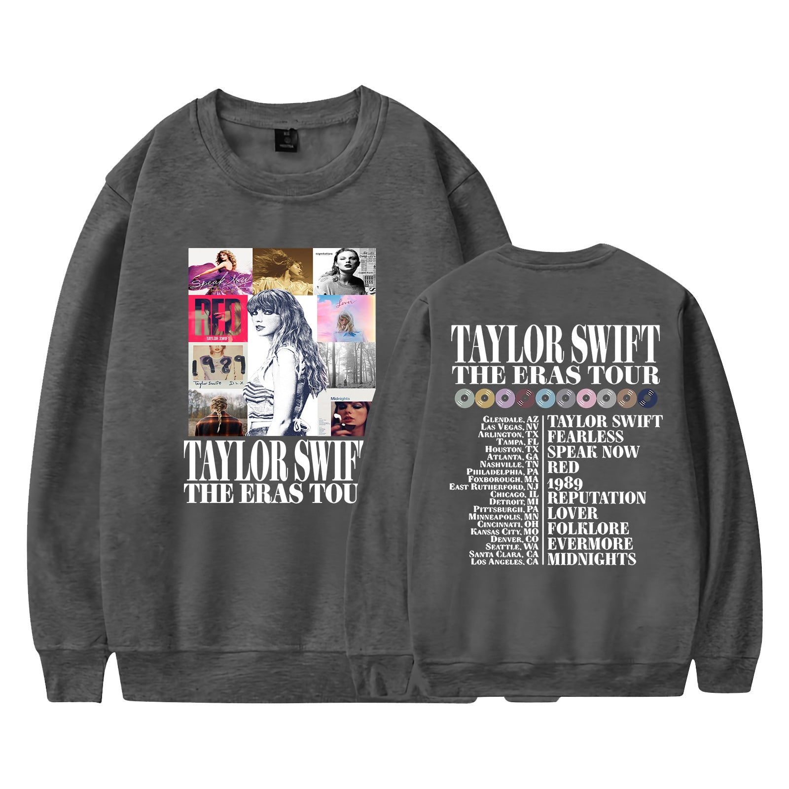 Casual Women's Taylor Print Crew Neck Sweatshirt