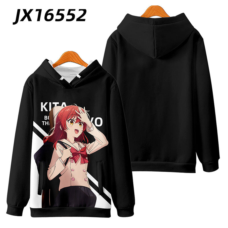 Trendy Anime Bocchi Cosplay Pullover Hoodie