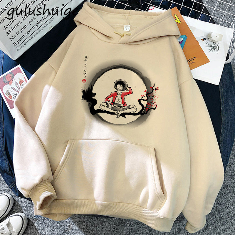 Zoro Printed Casual Pullover Hoodie