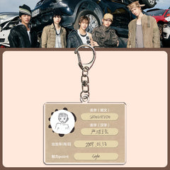 KPOP Martin ID Acrylic Keychain Pendant