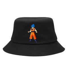 Trendy Goku Anime Print Bucket Hat