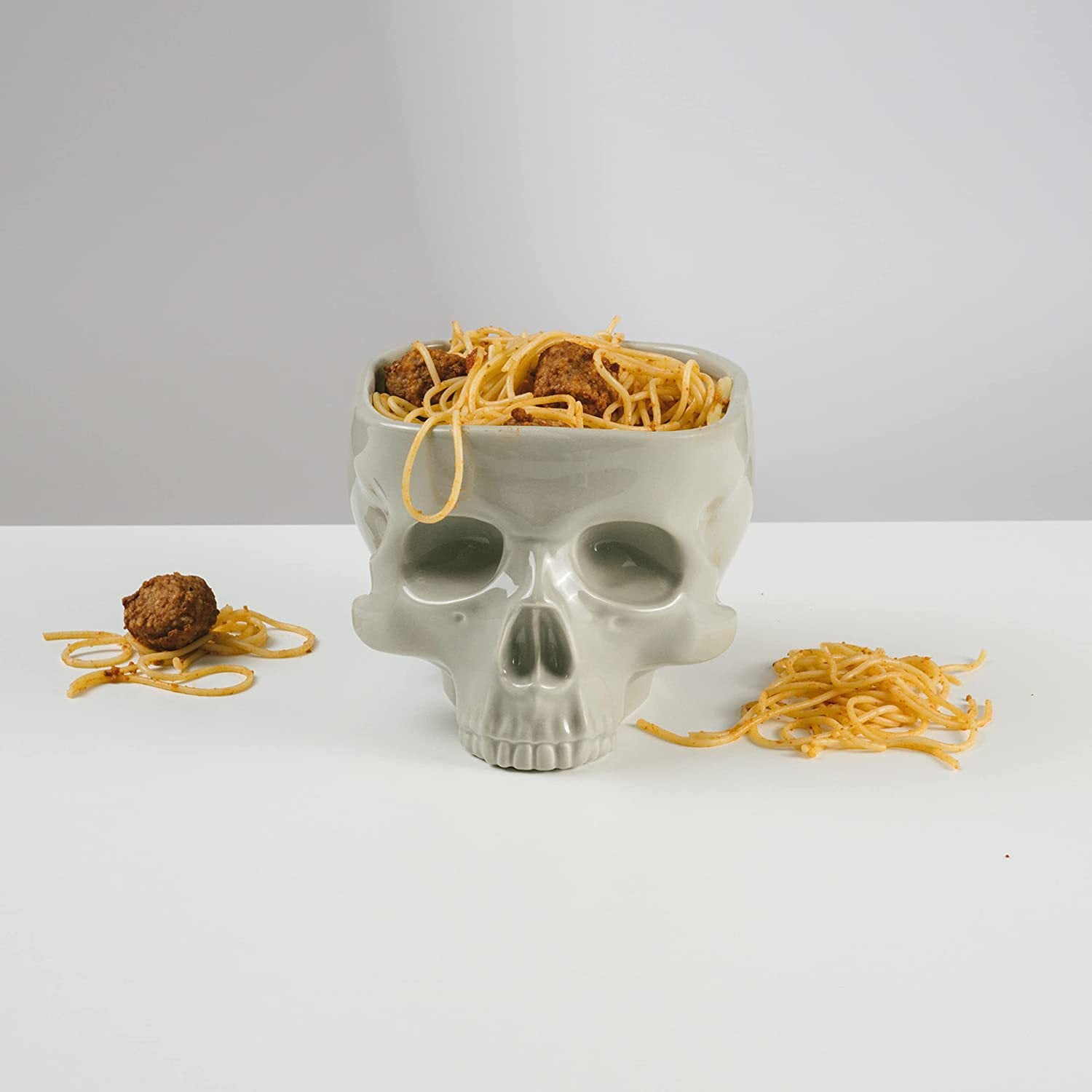 Porcelain Gothic Dining Skull Bowl