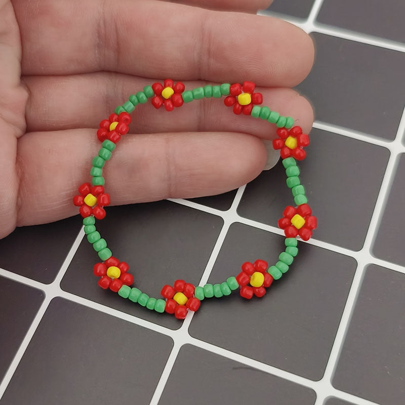 Sun Flower Beaded Bracelet