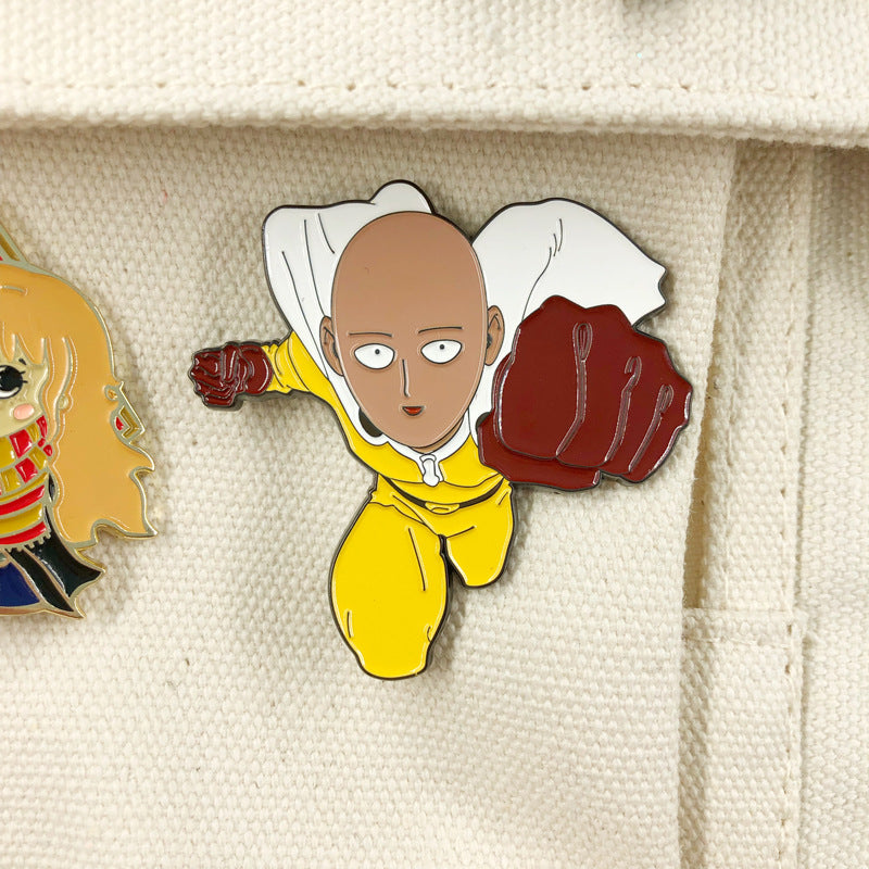Saitama Metal Badge Brooch