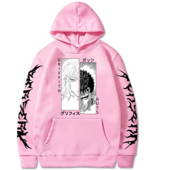 Unisex Griffith & Guts Print Loose Hoodie